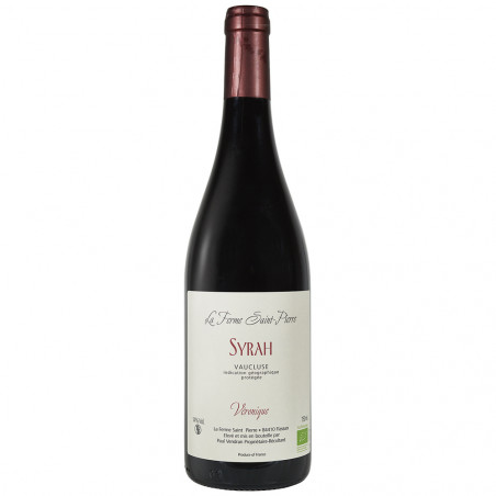 Vin rouge biologique du Ventoux La Ferme Saint-Pierre cuvée Véronique