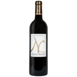 Vin rouge de Côtes de Bordeaux-Castillon château Saint-Nicolas 2016 Vin rouge de Côtes de Bordeaux-Castillon château Saint-Nicolas 2016