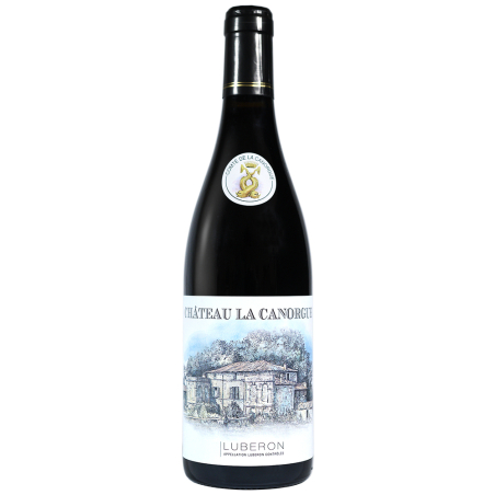 Vin rouge biodynamique du Luberon château la Canorgue 2020