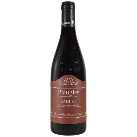 Vin rouge de Côtes du Rhône Villages Sablet domaine Piaugier