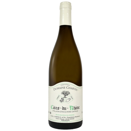 Vin blanc des Côtes du Rhône domaine Charvin 2023