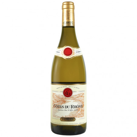 Vin blanc des Côtes du Rhône de la Maison Guigal