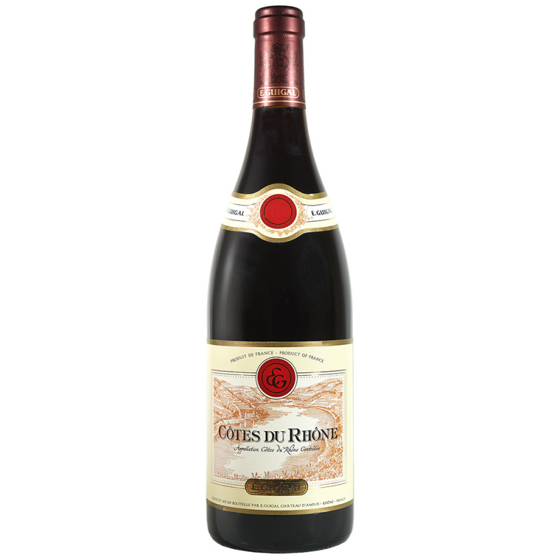 Vin rouge des Côtes du Rhône de la Maison Guigal Vin rouge des Côtes du Rhône de la Maison Guigal