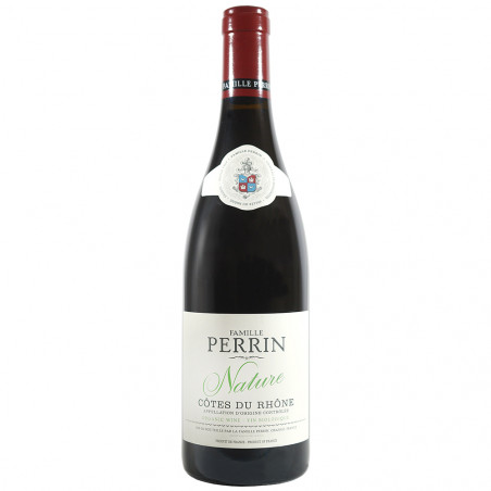 Le vin rouge Côtes du Rhône de la Maison Perrin cuvée Nature