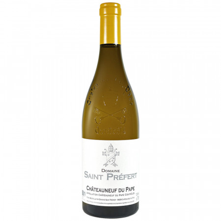 Vin blanc biologique de Châteauneuf du Pape domaine Saint-Préfert