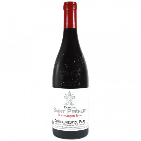 Vin rouge biologique de Châteauneuf du Pape Saint-Préfert Réserve Auguste Favier