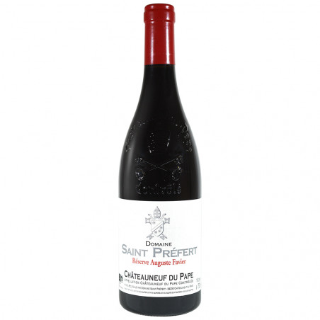 Vin rouge biologique de Châteauneuf du Pape  Saint-Préfert Réserve Auguste Favier