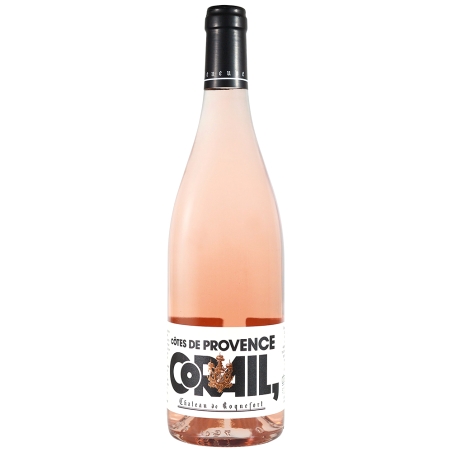 Vin rosé biologique des Côtes de Provence Château de Roquefort cuvée Corail