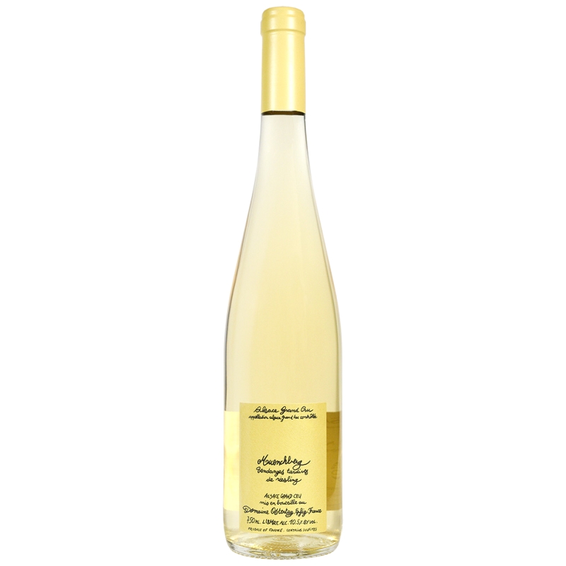 Vin blanc d'Alsace Muenchberg grand cru Ostertag Riesling vendanges tardives