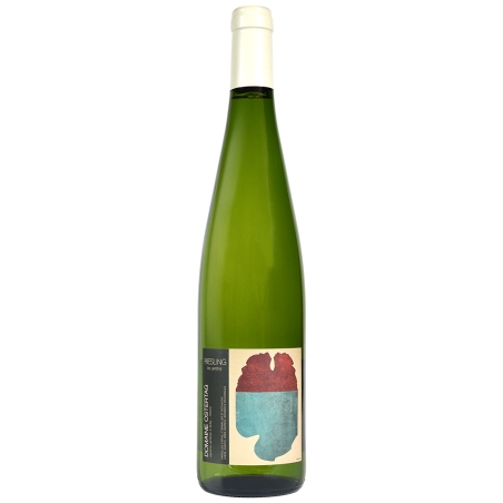 Vin blanc biodynamique d'Alsace Ostertag Riesling cuvée Les jardins