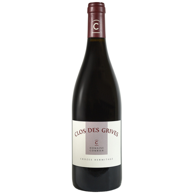 Vin rouge biologique de Crozes-Hermitage Combier cuvée Clos des grives