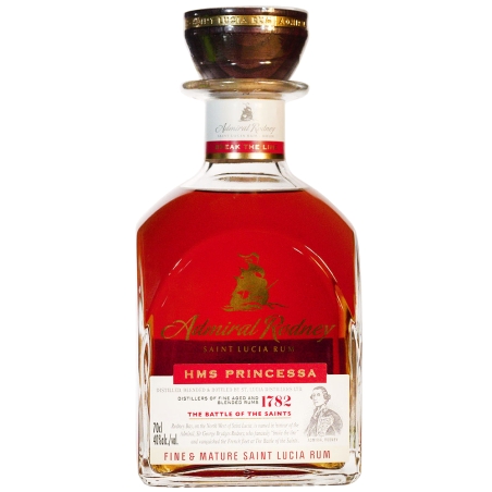 Rhum vieux de Sainte-Lucie Admiral Rodney Princessa