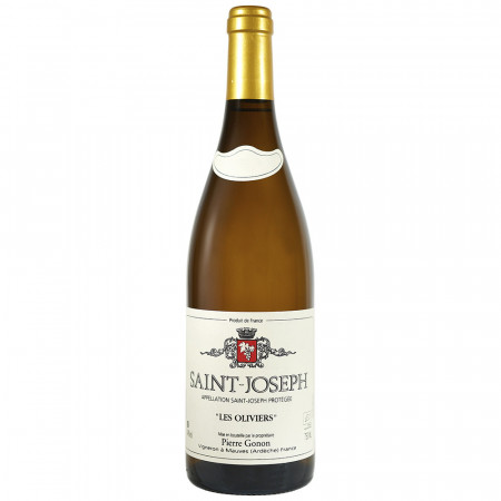 Le vin blanc biologique de Saint-Joseph Pierre Gonon cuvée Les Oliviers