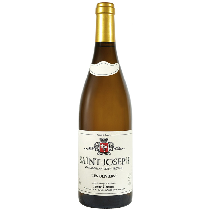 Le vin blanc biologique de Saint-Joseph Pierre Gonon cuvée Les Oliviers