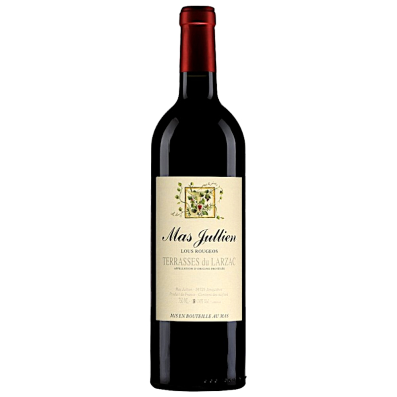 Vin rouge des Terrasses du Larzac Mas Julien Lous Rougeos