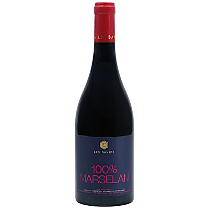 Vin rouge bio du Luberon 100% Marselan, domaine Les Davids