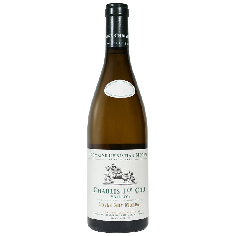 Vin blanc de Chablis 1er cru Vaillon Cuvée GuyMoreau du domaine Christian Moreau