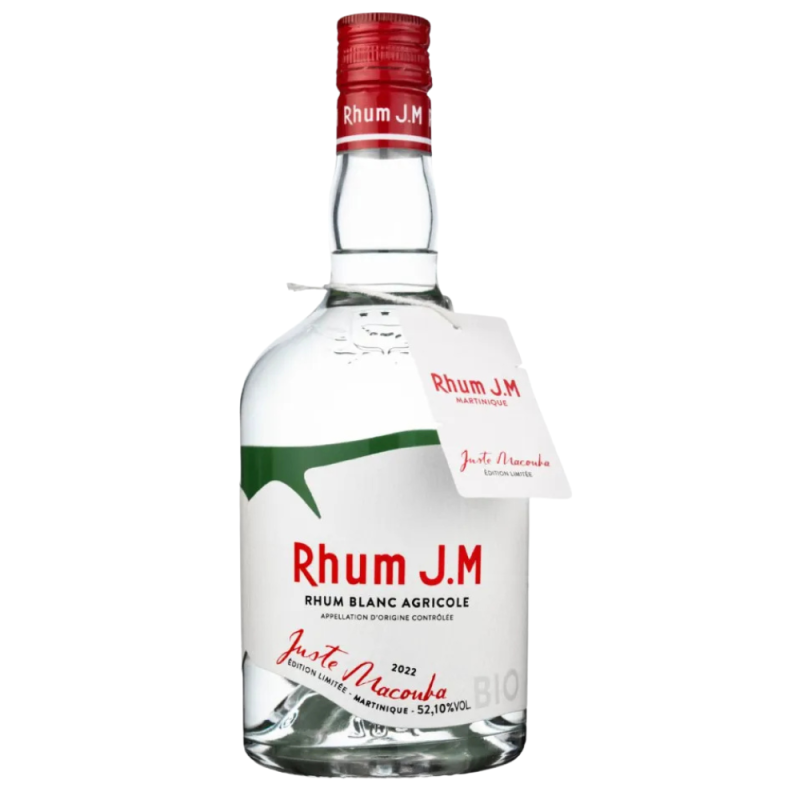 Rhum agricole blanc de la Martinique Distillerie JM cuvée Juste Macouba