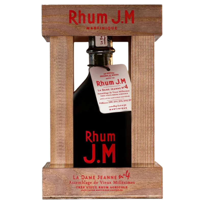 Rhum agricole de Martinique JM La Dame Jeanne N°4