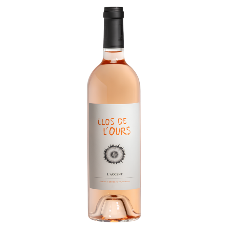 Vin rosé de Côtes de Provence Clos de l'Ours L'accent