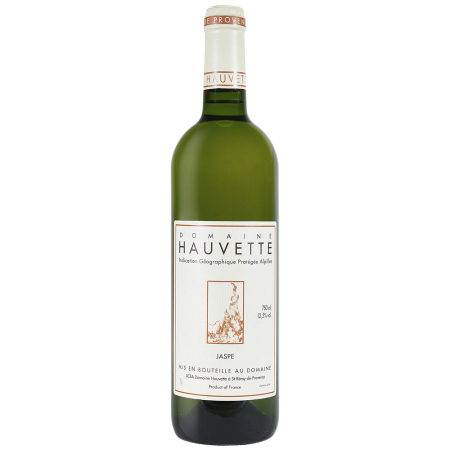 Vin blanc biologique IGP Alpilles Hauvette cuvée Jaspe