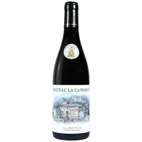 Vin rouge bio du Luberon château la Canorgue 2022