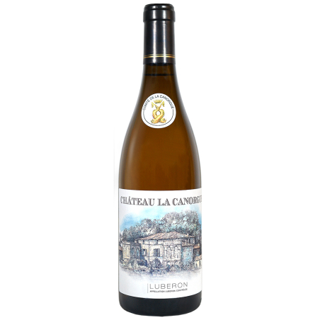 Vin blanc biodynamique du Luberon château la Canorgue 2023